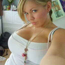 self shot of busty teen 19